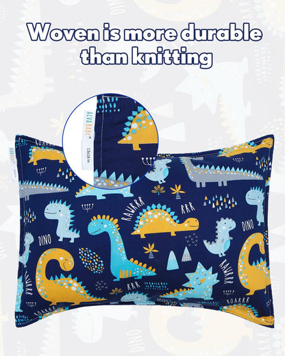 ALVABABY Toddler Pillowcases 2 Pack Organic Cotton Kids Pillow Cover Fit 13"x 18" or 12"x18"