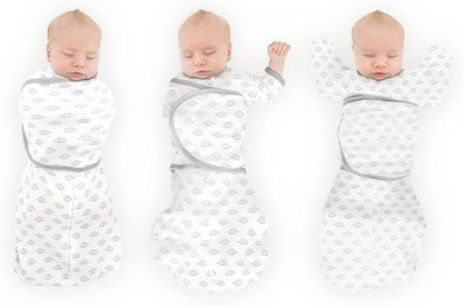 SwaddleDesigns 6-Way Omni Swaddle Sack Arms Up Swaddle for Newborn, More Options to Calm Startle