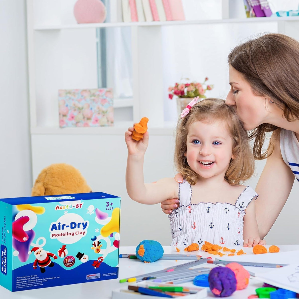 Air Dry Clay 156 Colors, Modeling Clay for Kids, Model Magic Clay, DIY Molding Clay Kit with