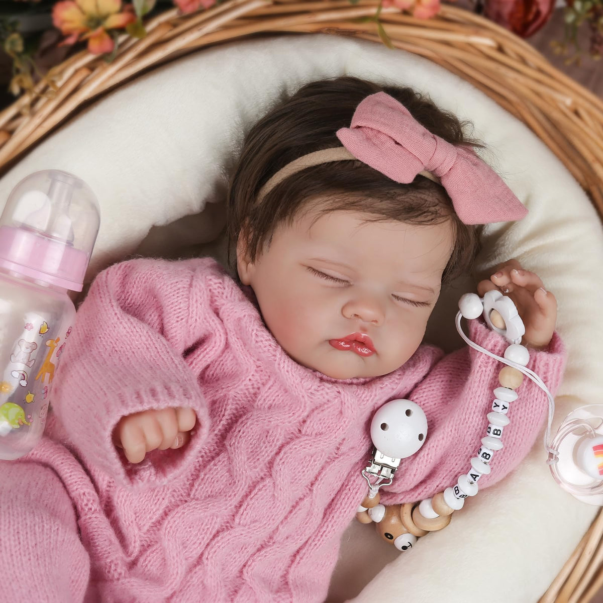 WOOROY Realistic Reborn Baby Dolls Aria, 18-Inch Real Life Newborn Girl