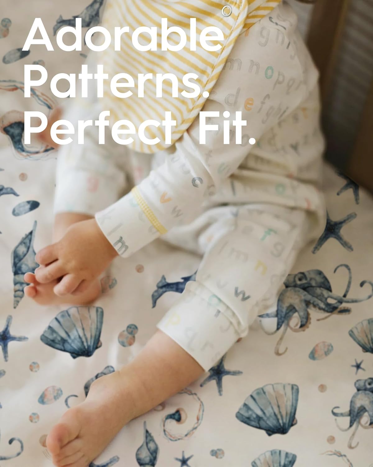 Premium Fitted Baby Boy Crib Sheets for Standard Crib Mattress - Ultra-Soft Jersey Knit Crib