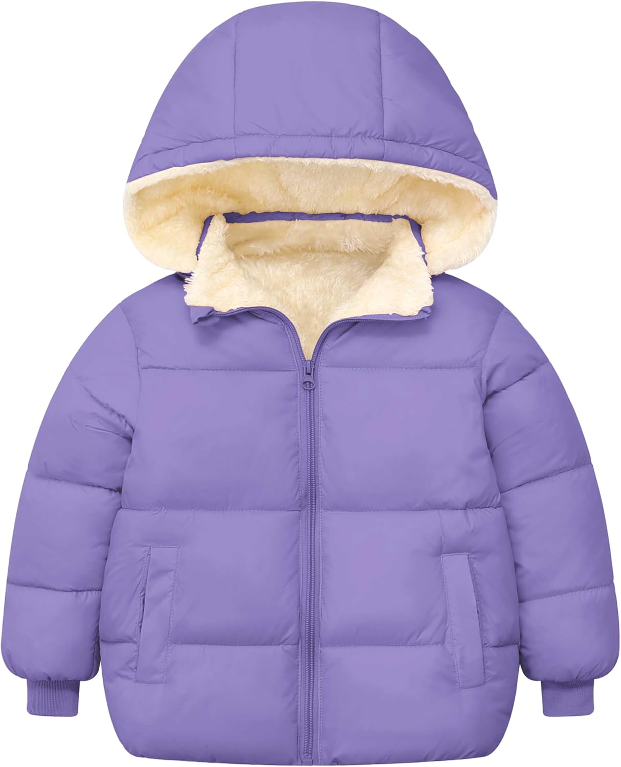 TUONROAD 1-6T Baby Girl Boy Winter Fleece Coats Toddler Warm Puffer Jackets Kids Down Alternative