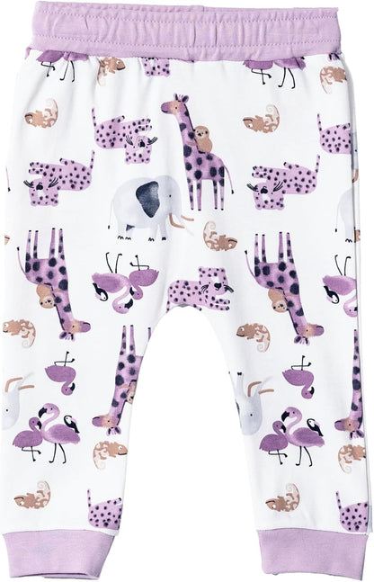 Toddler and Baby Unisex Pants 2-Pack -Baby Pants 0-3 Months to 18-24 Months Baby Cotton Sweatpants