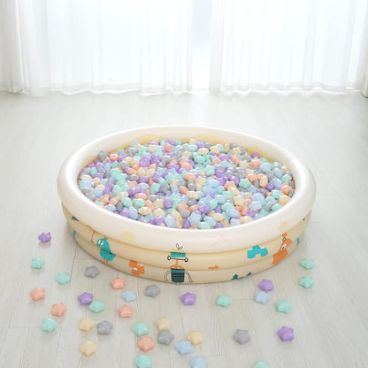 GOGOSO 100 Ball Pit Balls Star Bals - Pink Soft Plasticballs Phthalate Free BPA Free Playballs for