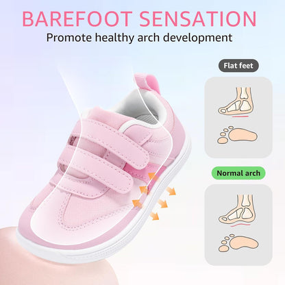 Toddler Wide Toe Box Barefoot Shoes Boys Girls Sneakers Zero Drop Kid Tennis Running Shoes