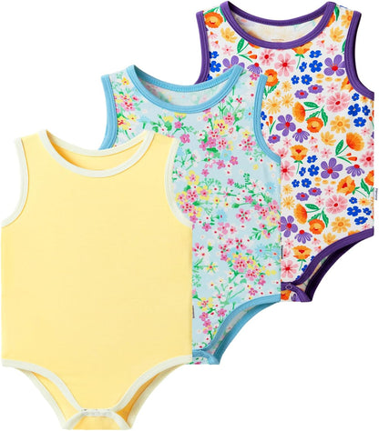 Baby Boy Girl Pajamas Toddler Infant Unisex Sleeveless Sleep Bodysuit Sleepwear Newborn Snap Snug