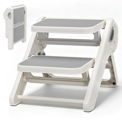 Foldable Toddler Step Stool for Bathroom Sink, Toilet, Bedroom, Kitchen – Non-Slip, Space-Saving