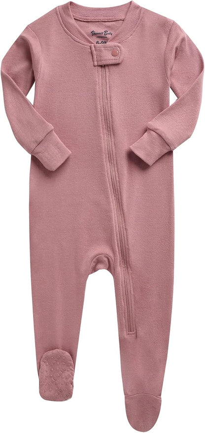 VAENAIT BABY Infant Toddler Boys Girls Footed One-Piece Sleep and Play Premium Modal Pajamas 1-2