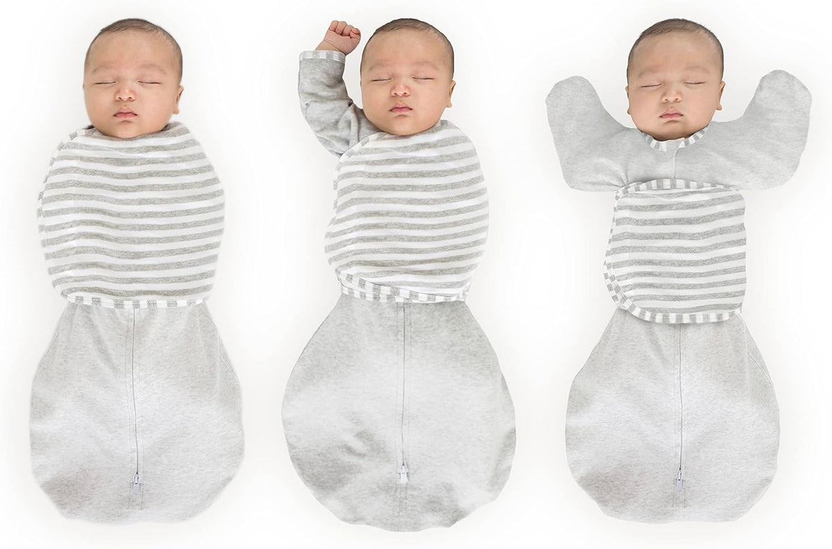 SwaddleDesigns 6-Way Omni Swaddle Sack Arms Up Swaddle for Newborn, More Options to Calm Startle