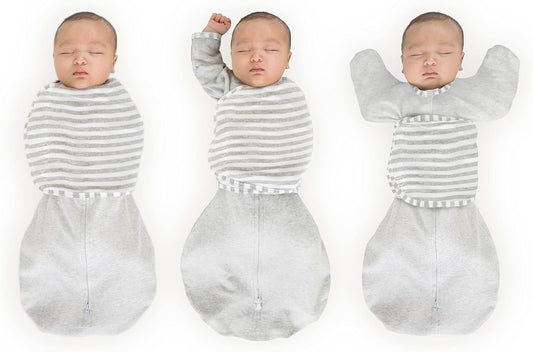 SwaddleDesigns 6-Way Omni Swaddle Sack Arms Up Swaddle for Newborn, More Options to Calm Startle