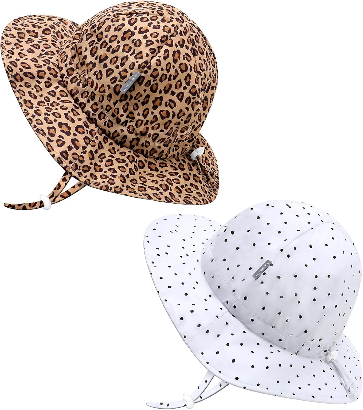 UPF 50+ Baby Bucket Hat - Wide Brim Sun Protection Beach Cap for Girls - Cute & Adjustable Toddler