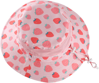 Home Prefer UPF50+ Wide Brim Sun Hat Boys Girls Sun Protection Hat Zoo Beach Swim Safari Bucket Hat