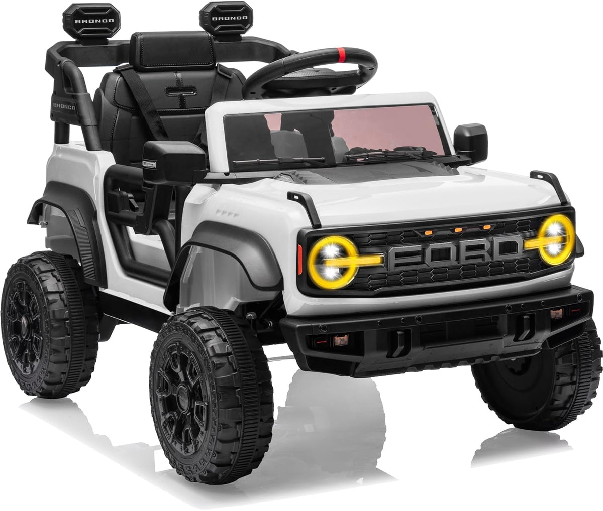 Ford Bronco Raptor 12V Toddler Ride on Toys, Safe Kids Ride on Truck with Remote Control, Children