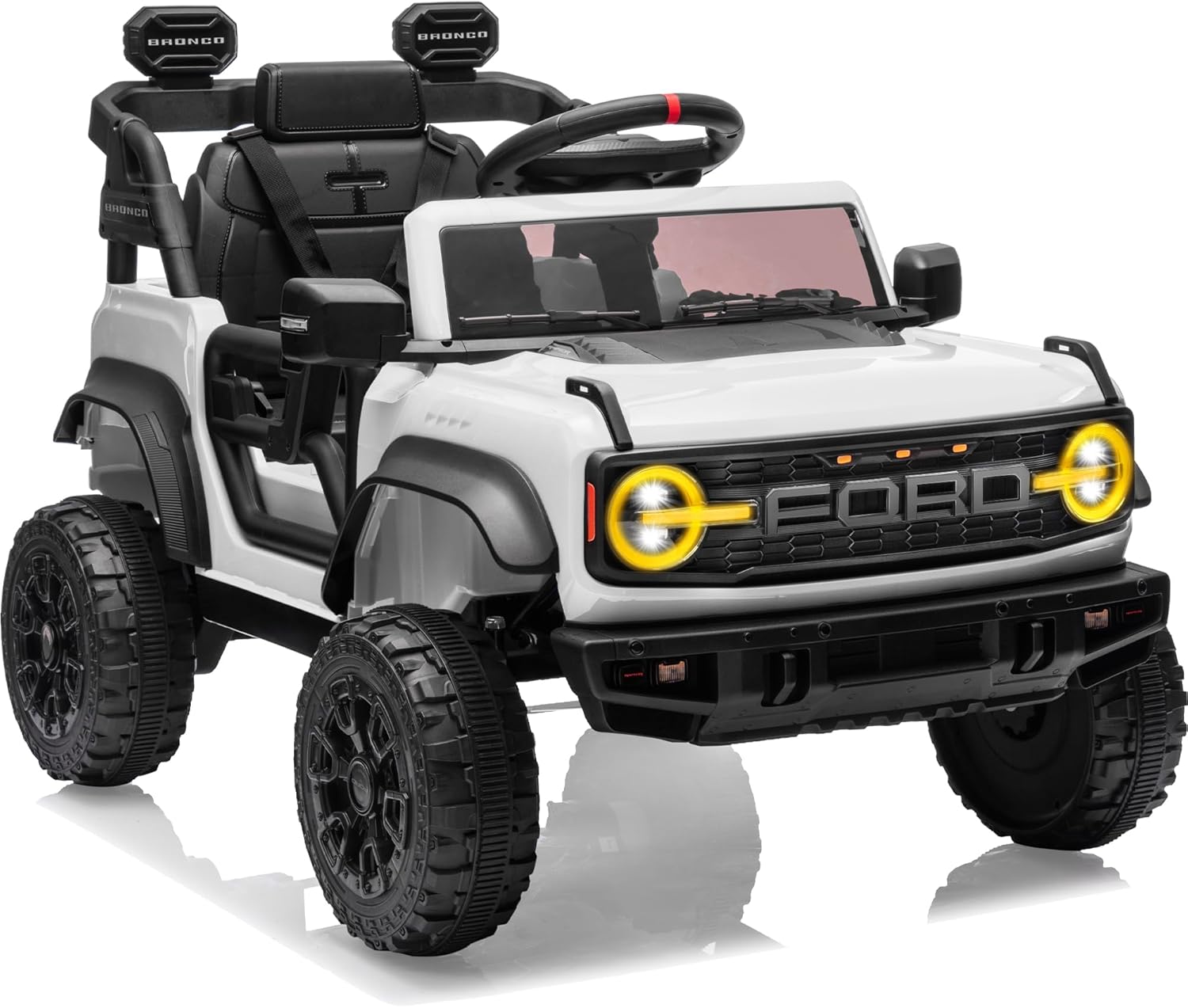 Ford Bronco Raptor 12V Toddler Ride on Toys, Safe Kids Ride on Truck with Remote Control, Children