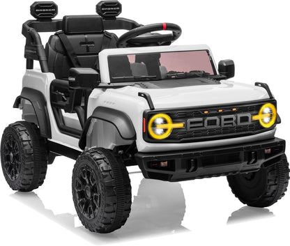 Ford Bronco Raptor 12V Toddler Ride on Toys, Safe Kids Ride on Truck with Remote Control, Children