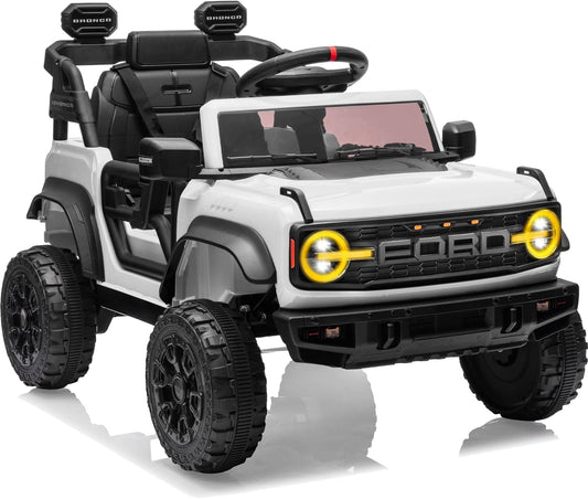 Ford Bronco Raptor 12V Toddler Ride on Toys, Safe Kids Ride on Truck with Remote Control, Children