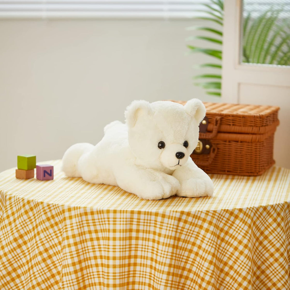 Glow Guards Light up Stuffed Polar Bear LED Soft Plush Toy with Magic Night Lights Glow in The Dark