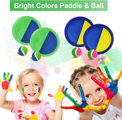 Jalunth Ball Catch Set Games Toss Paddle - Beach Toys Back Yard Lawn Outdoor Pool Backyard Camping