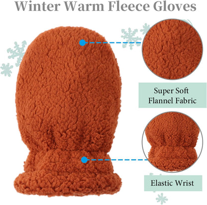 Zsedrut Baby Boys Winter Glove Warm Toddler Infant Girls Mittens Fleece Lined Gloves 1-7 Years