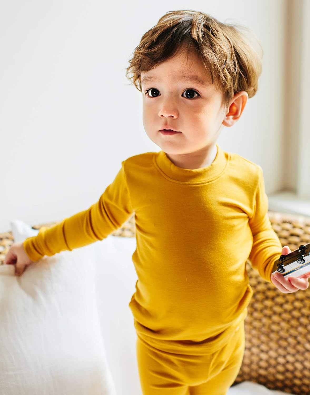 VAENAIT 6M-12Y Toddler Toddler Kids Toddler Girls Boys Soft Comfy Modal Tencel Solid Raglan
