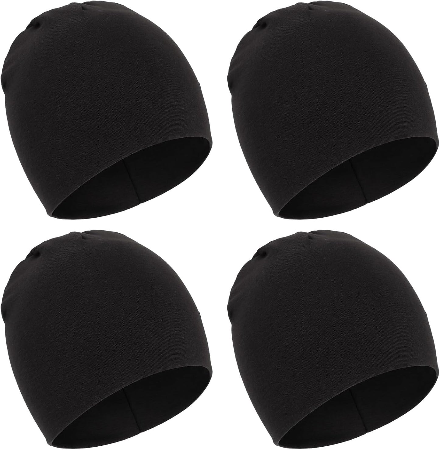 DRESHOW BQUBO 4 Pieces Baby Beanie Newborn Toddler Soft Cute Knit Hat Hospital Hats for Baby Boys