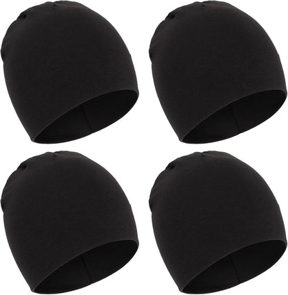 DRESHOW BQUBO 4 Pieces Baby Beanie Newborn Toddler Soft Cute Knit Hat Hospital Hats for Baby Boys