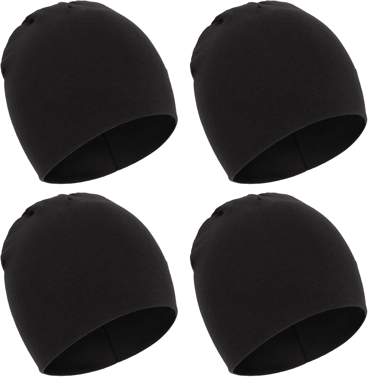 DRESHOW BQUBO 4 Pieces Baby Beanie Newborn Toddler Soft Cute Knit Hat Hospital Hats for Baby Boys