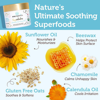 Era Organics Healing Ointment for Babies - USDA Certified Organic Natural Moisturizer Gentle on