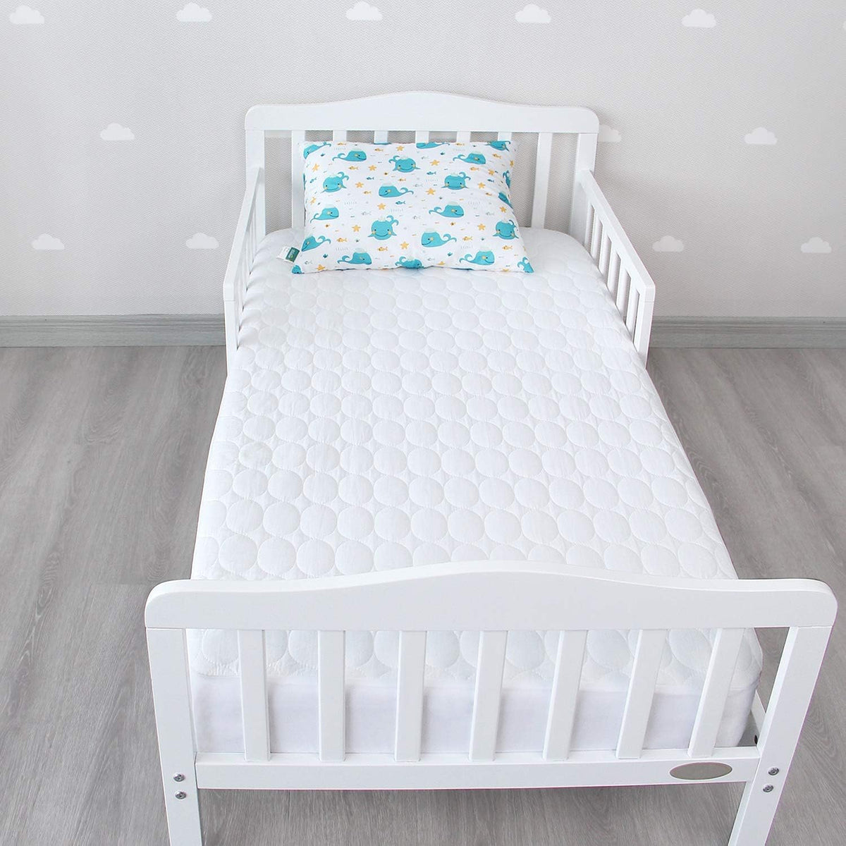 Crib Sheets and Waterproof Crib Mattress Protector 4 Pack Set,Waterproof Crib Sheets Mattress Pad