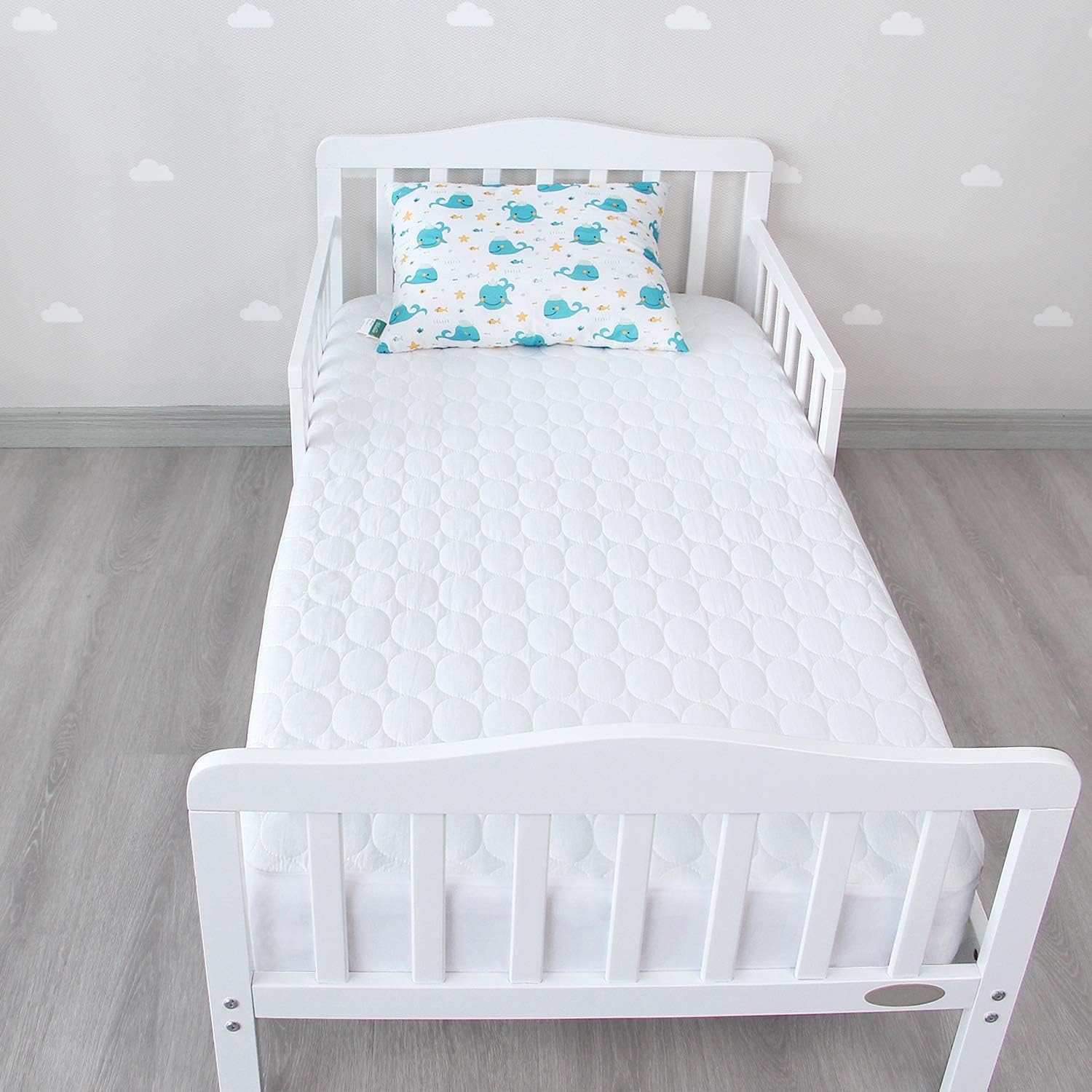 Crib Sheets and Waterproof Crib Mattress Protector 4 Pack Set,Waterproof Crib Sheets Mattress Pad