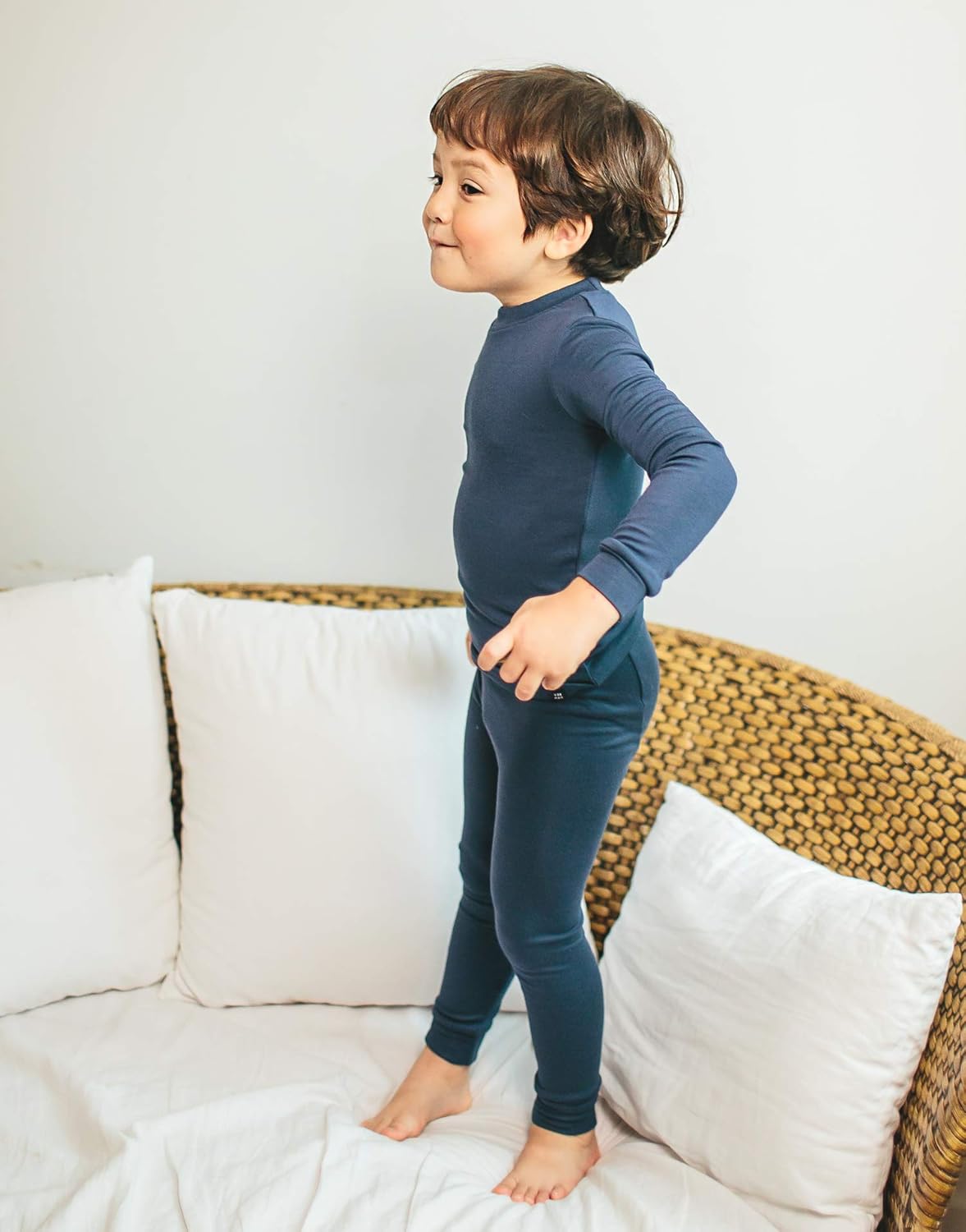 VAENAIT 6M-12Y Toddler Toddler Kids Toddler Girls Boys Soft Comfy Modal Tencel Solid Raglan