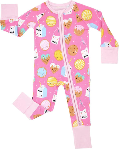 Little Sleepies Pajamas for Baby Boys & Girls, Viscose from Bamboo Baby Pajamas, Preemie & Newborn