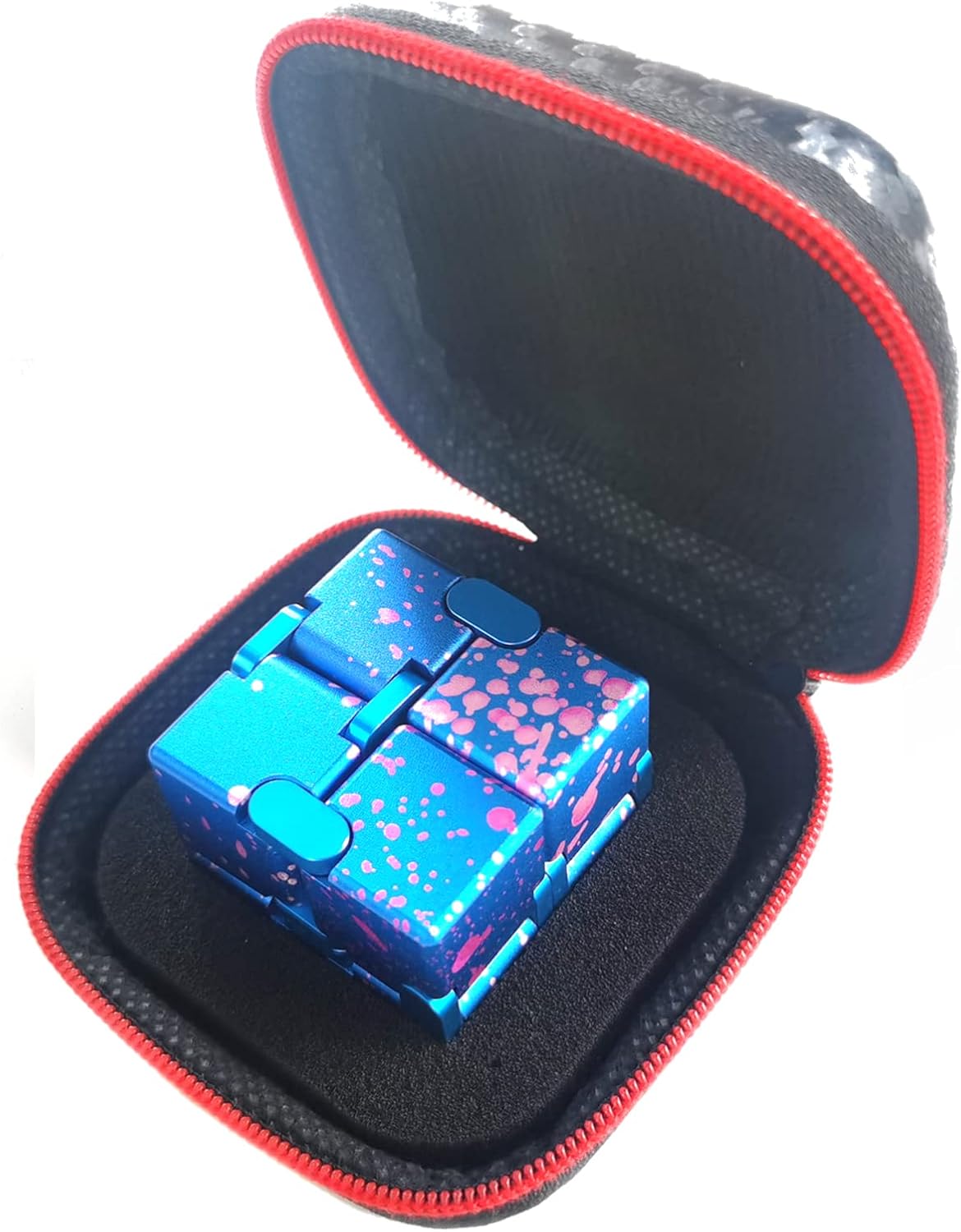 Metal Fidget Toys Infinity Cube for Men Christmas Day Gifts Anxiety Stress Relief Aluminum Alloy