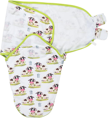 LollyBanks Baby Swaddles, 100% Organic Cotton Swaddle for Newborns Boys and Girls, 0-3 Months