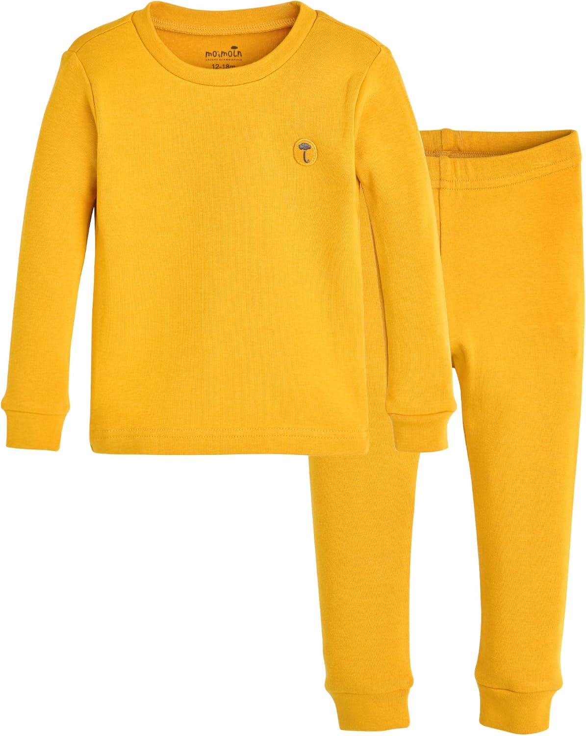 moimoln 6M-8Y Modal Cotton Solid Soft Breathable Baby Toddler Boys Girls Snug fit Pjs Long Sleeve