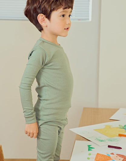 moimoln 6M-8Y Modal Cotton Solid Soft Breathable Baby Toddler Boys Girls Snug fit Pjs Long Sleeve
