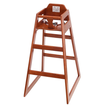Stager Direct, Seating Ready-to-Assemble Restaurant Wood Bar Height High Chair, Baby Highchairs