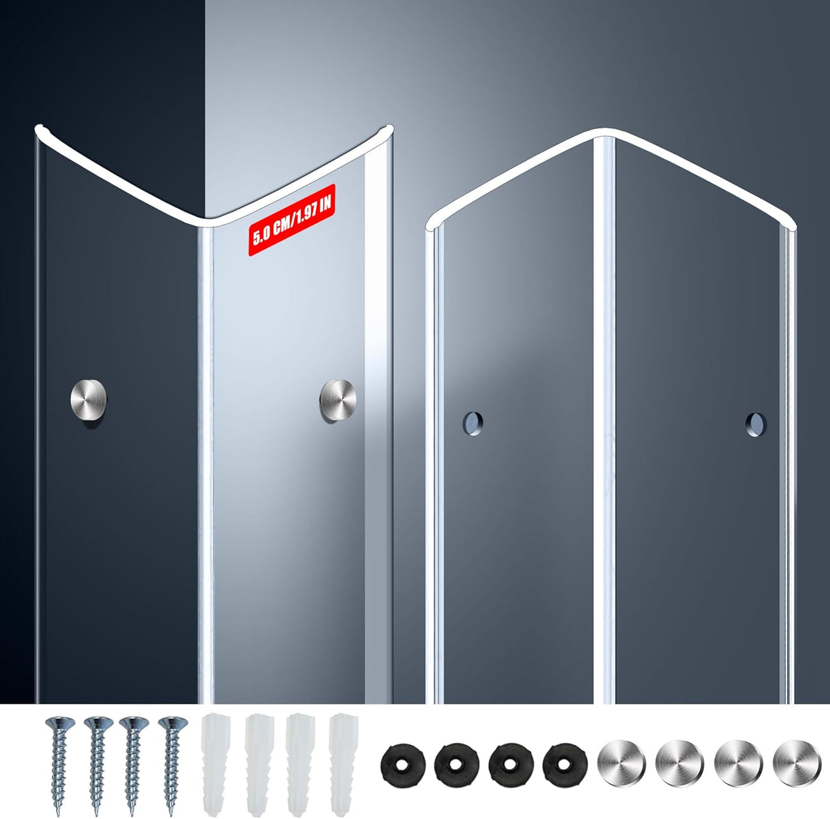 MONOID Wall Corner Protector, 2 PCS Furniture Edge Protection, PC Anti-Bump Guards Avoid Scratching