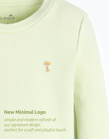 moimoln 6M-8Y Modal Cotton Solid Soft Breathable Baby Toddler Boys Girls Snug fit Pjs Long Sleeve