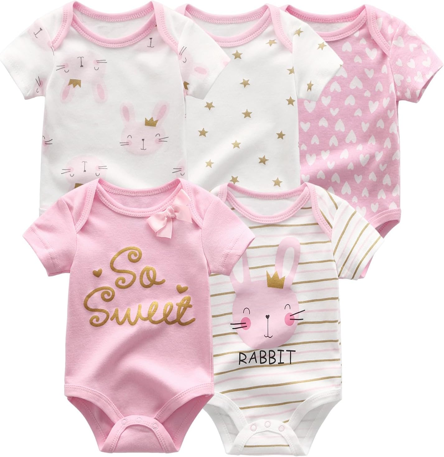 Unisex Baby Boy Girl Bodysuits Sets 20 Pack Cotton Casual New Born Clothes Comfort Infant Outfit