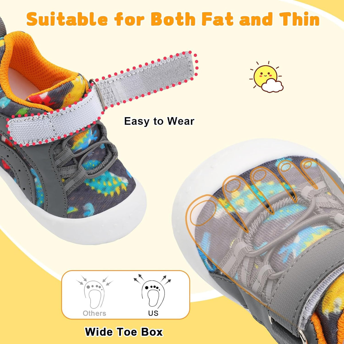 FEETCITY Wide Baby Shoes Boys Girls Baby Barefoot Shoes Breathable Infant Walking Shoe Crib Sock