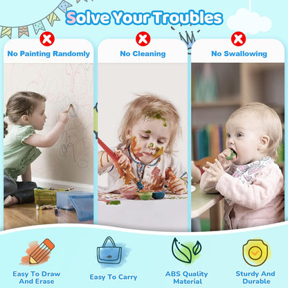 Kikidex Toddlers Toys Age 1-3, Magnetic Drawing Board, Toddler Girl Toys for 1-2 Year Old, Doodle