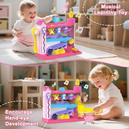 Toddler Musical Toys for 1+ Years Old Girls,Fine Motor Skills Developmental Baby Toy 12-18-24+