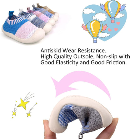 Baby First-Walking Shoes 1-4 Years Kid Shoes Trainers Toddler Infant Boys Girls Soft Sole Non Slip