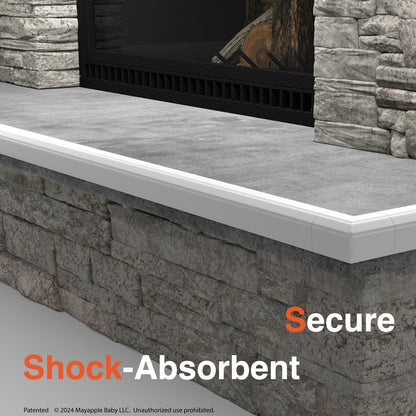 Roving Cove PreFit (Broad) Fireplace Edge Corner Protector (Extra Wide 9ft Edge 2 Corners), Baby