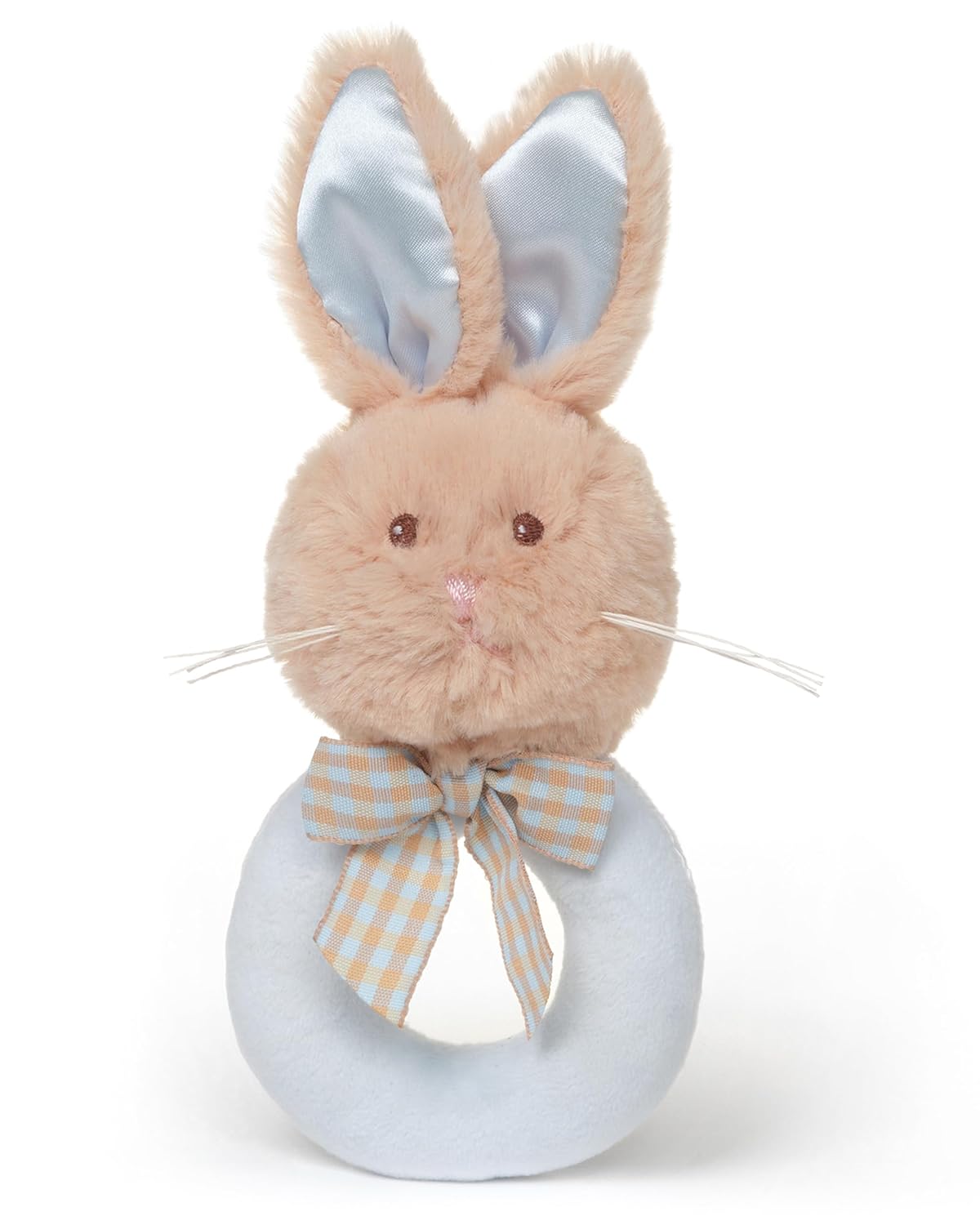 Bearington Collection Baby Lil' Bunny, 5.5 in Plush Bunny Rabbit Stuffed Animal, Soft Baby Rattles