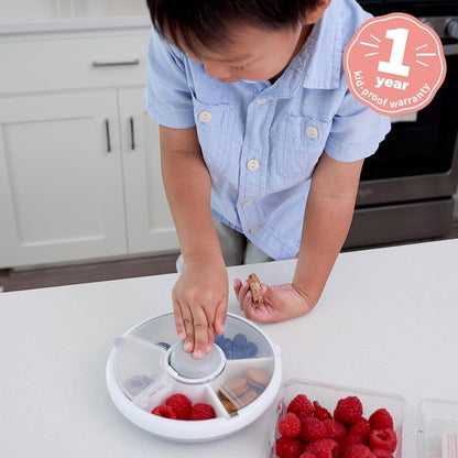 GoBe Kids Original Snack Spinner Bundle with Hand Strap and Sticker Sheet - Reusable Snack