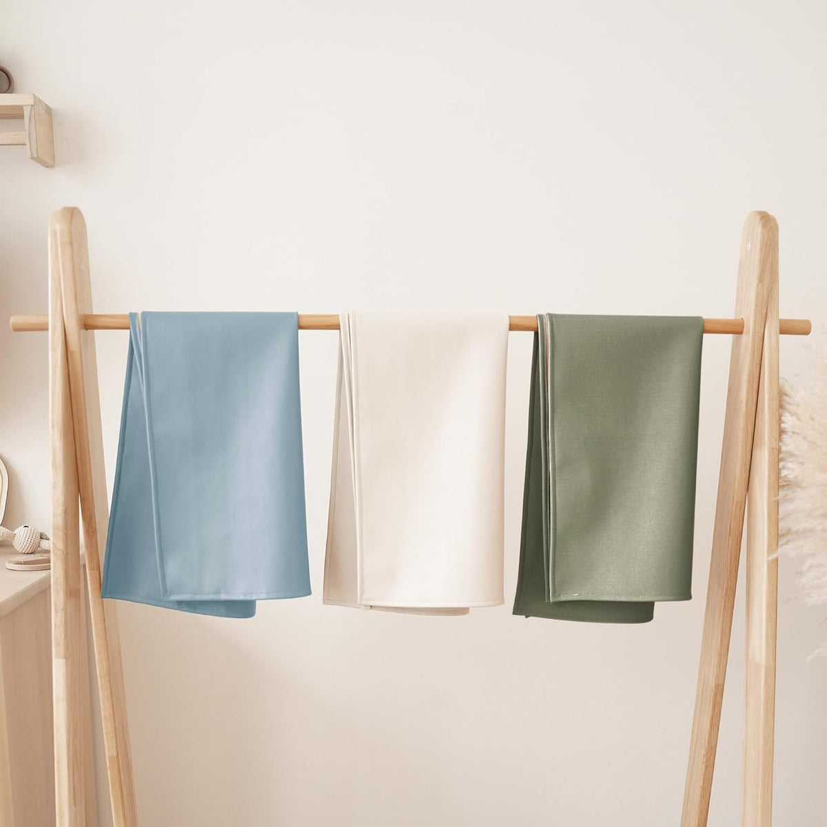 Konssy Faux Leather Baby Changing Mat, Waterproof, Wipeable & Portable Diaper Changing Pad for