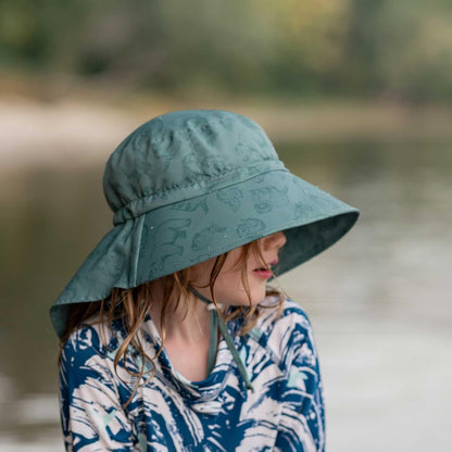 JAN & JUL Summer Adventure Wide Brim 50+ UPF Quick-Dry Sun-Hats for Kids