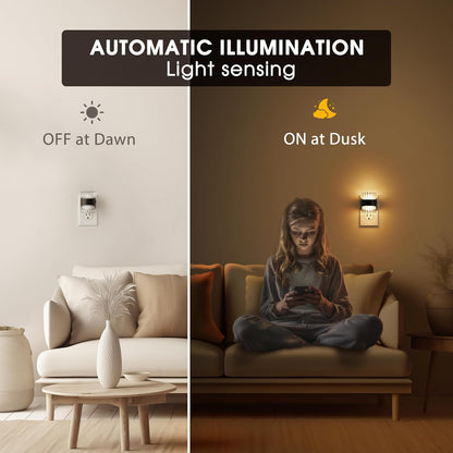 Night Light, Night Lights Plug into Wall, LED Clear Night Light for Kids, Adjustable Brightness